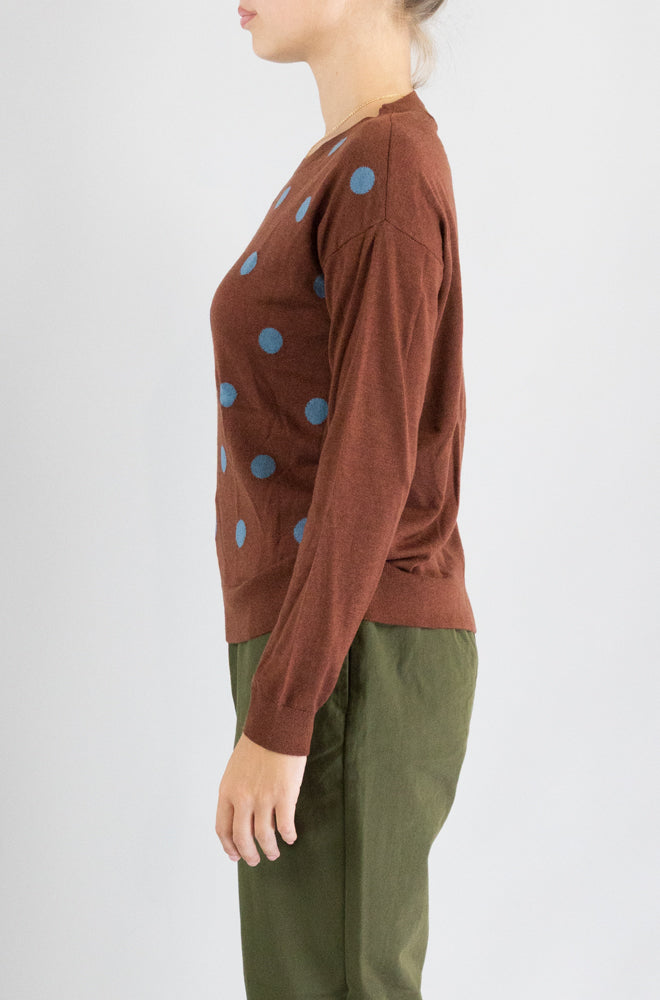 Maglia Nice Things Chestnut da Donna wkx037