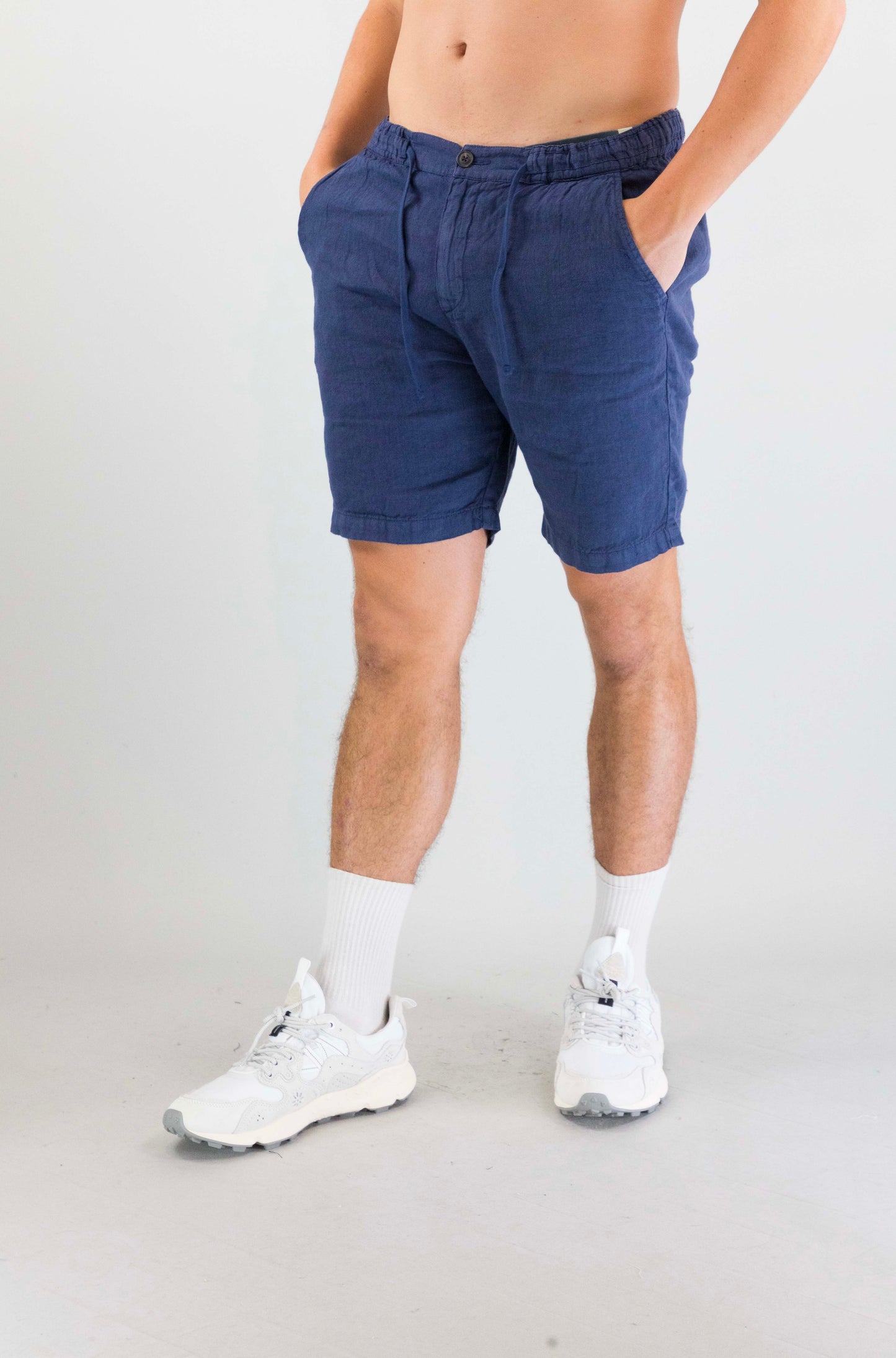 Pantalone Roy Roger’S Heavy Linen Dyed Blue da Uomo rru90302p4230569