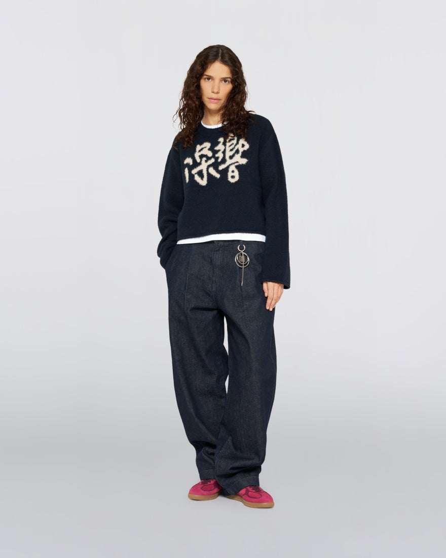 Maglia Edwin Navy da Donna i037512 gill eko
