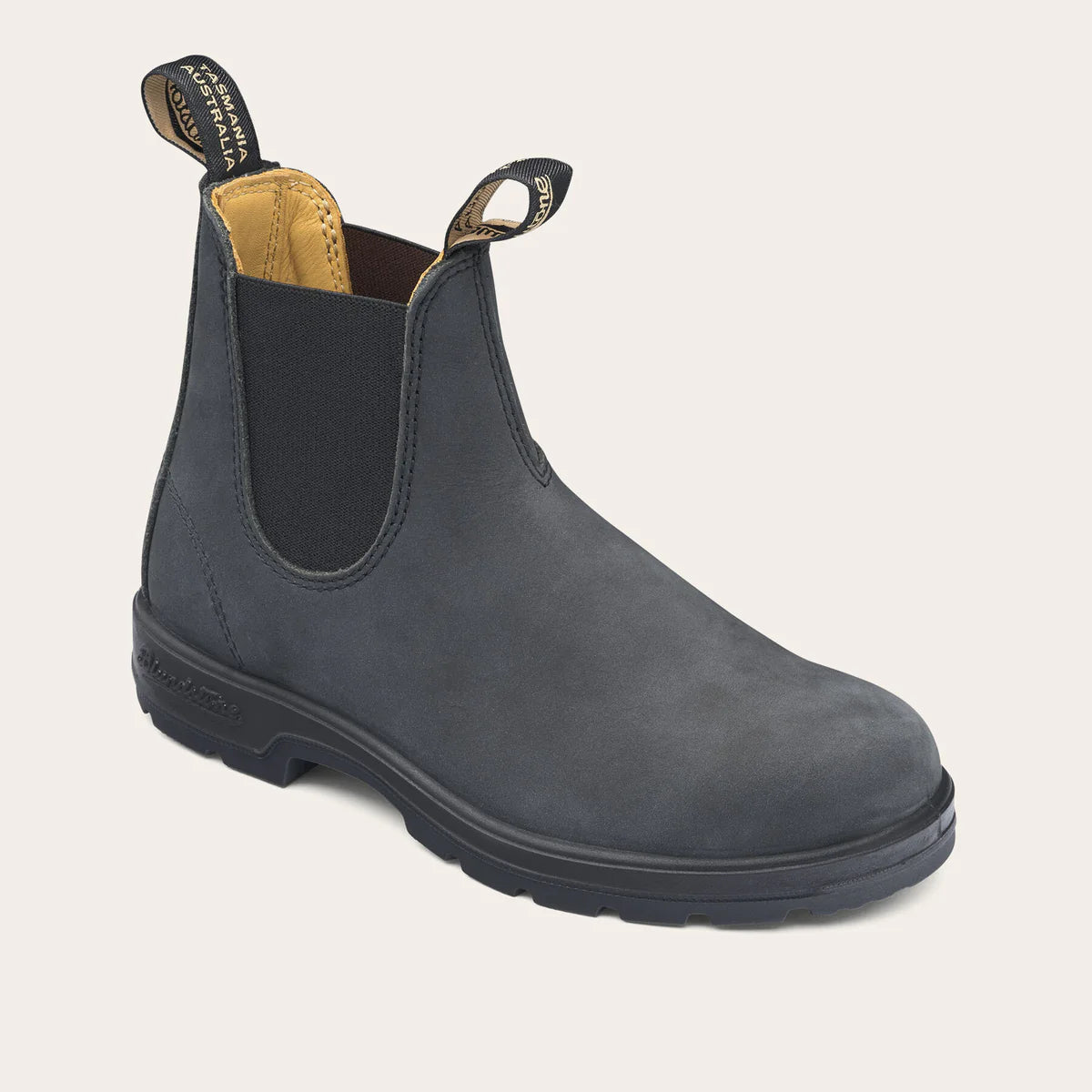 Scarpa Blundstone Rustic Black Leather da Uomo 587