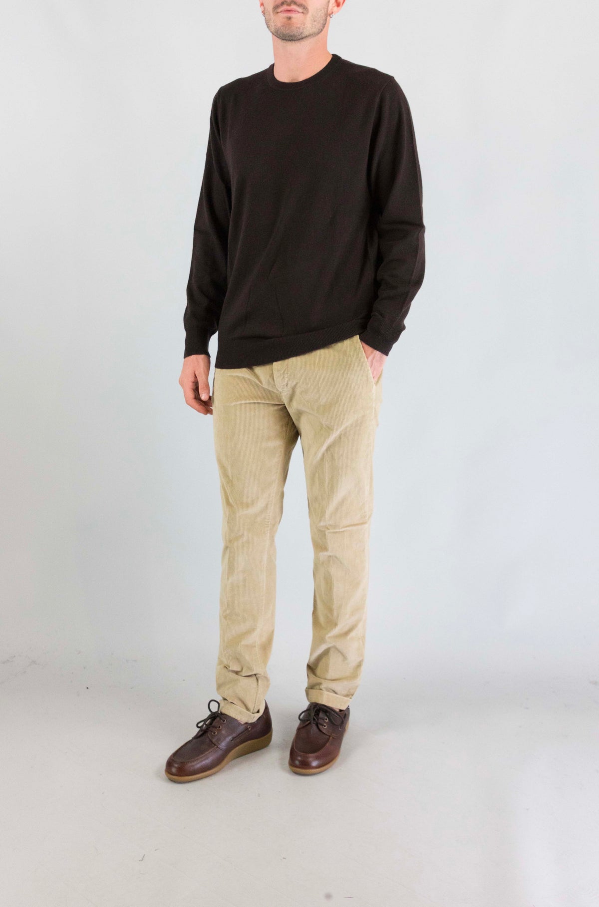 Maglia Mc2 Saint Barth Dark Brown da Uomo regent merinocash