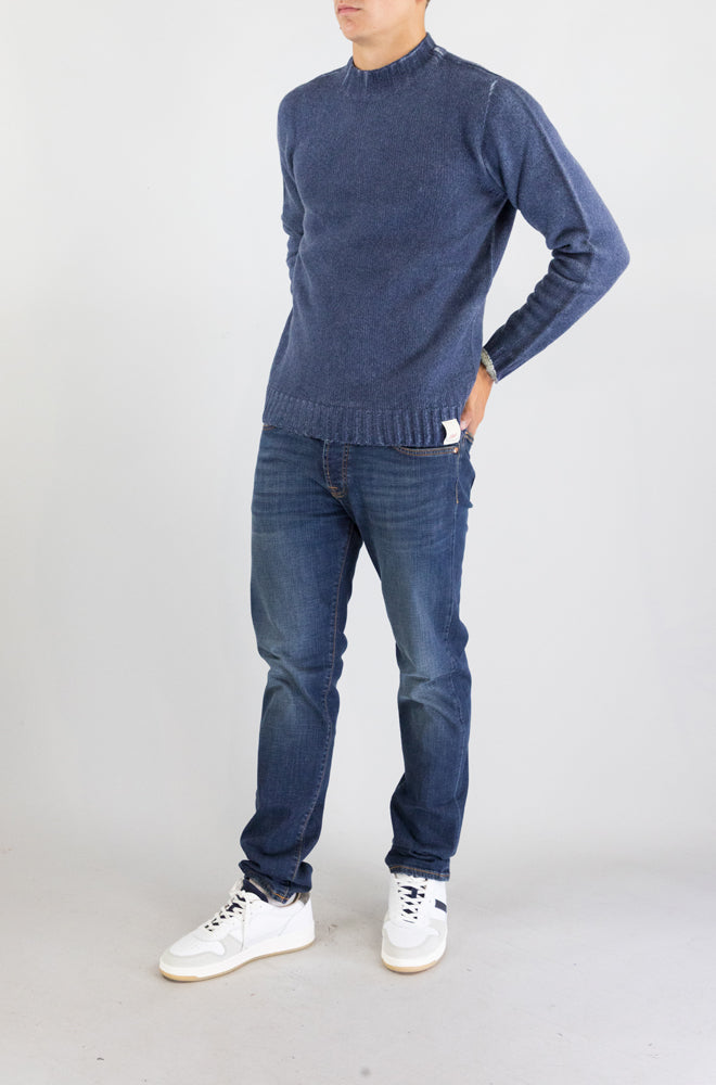 Maglia Bob Blu Beige da Uomo belfast