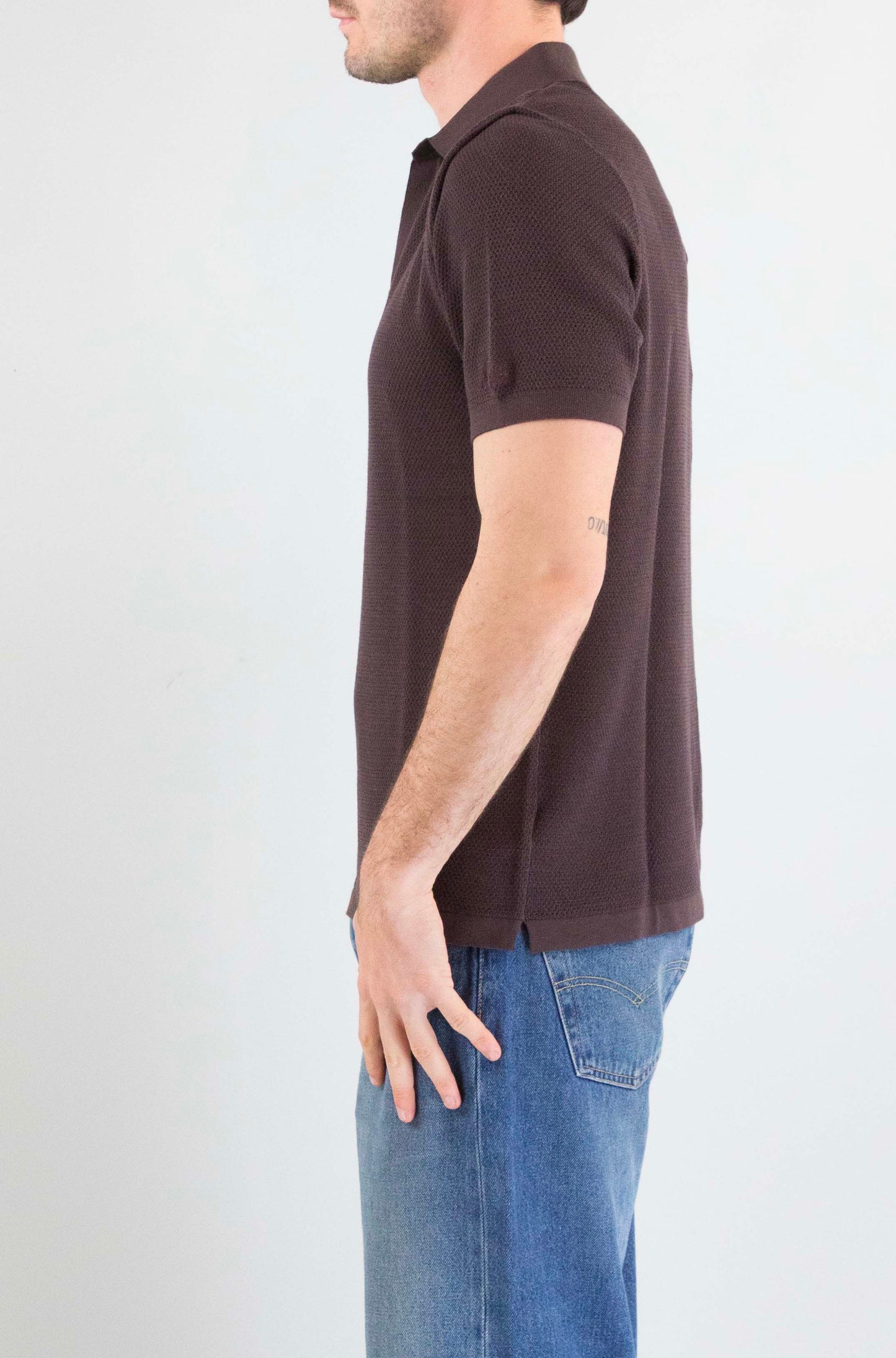 Polo Mc2 Saint Barth Brown da Uomo sloan mesh