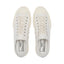 Scarpa Superga White Off White da Uomo 2432 works low cut cotton canvas