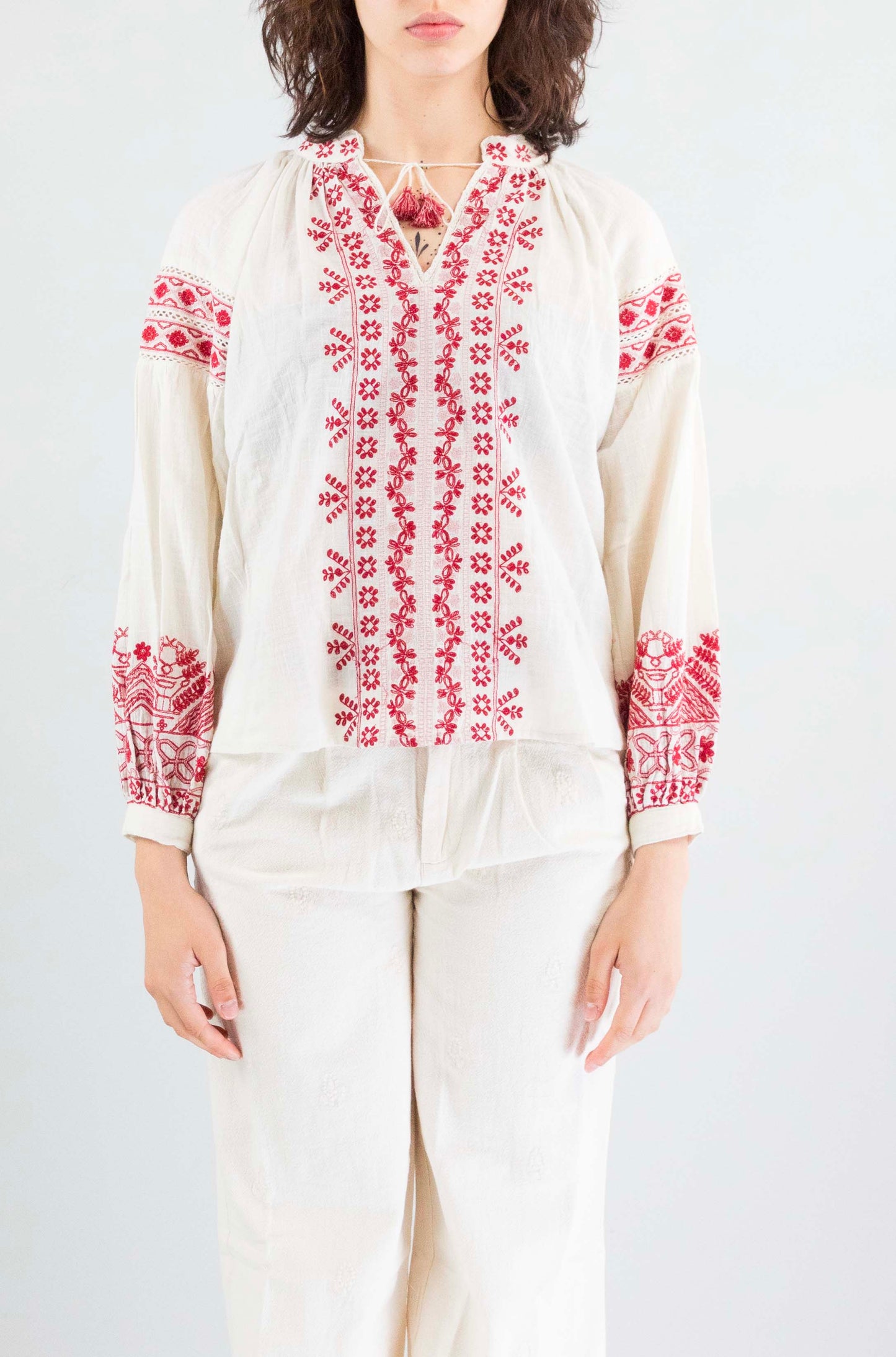 Camicia Maison Hotel Cranbedrry da Donna red poppy antonella