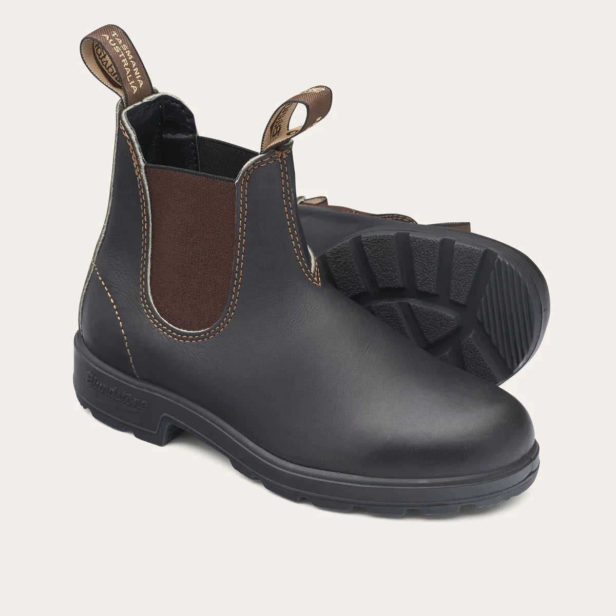 Scarpa Blundstone Stout Brown Leather da Uomo 500