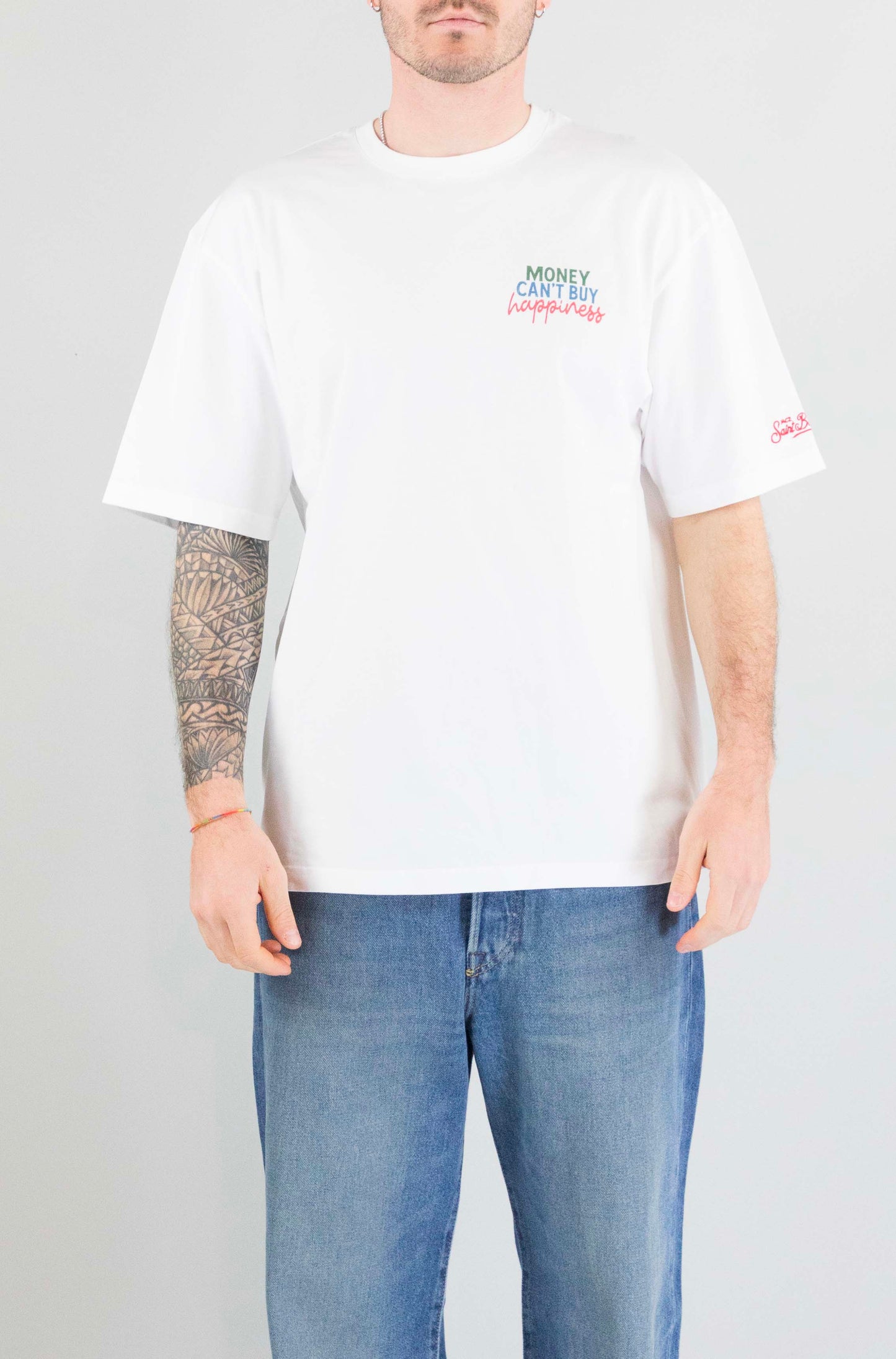 T-Shirt Mc2 Saint Barth Money Happiness da Uomo delmar oversize