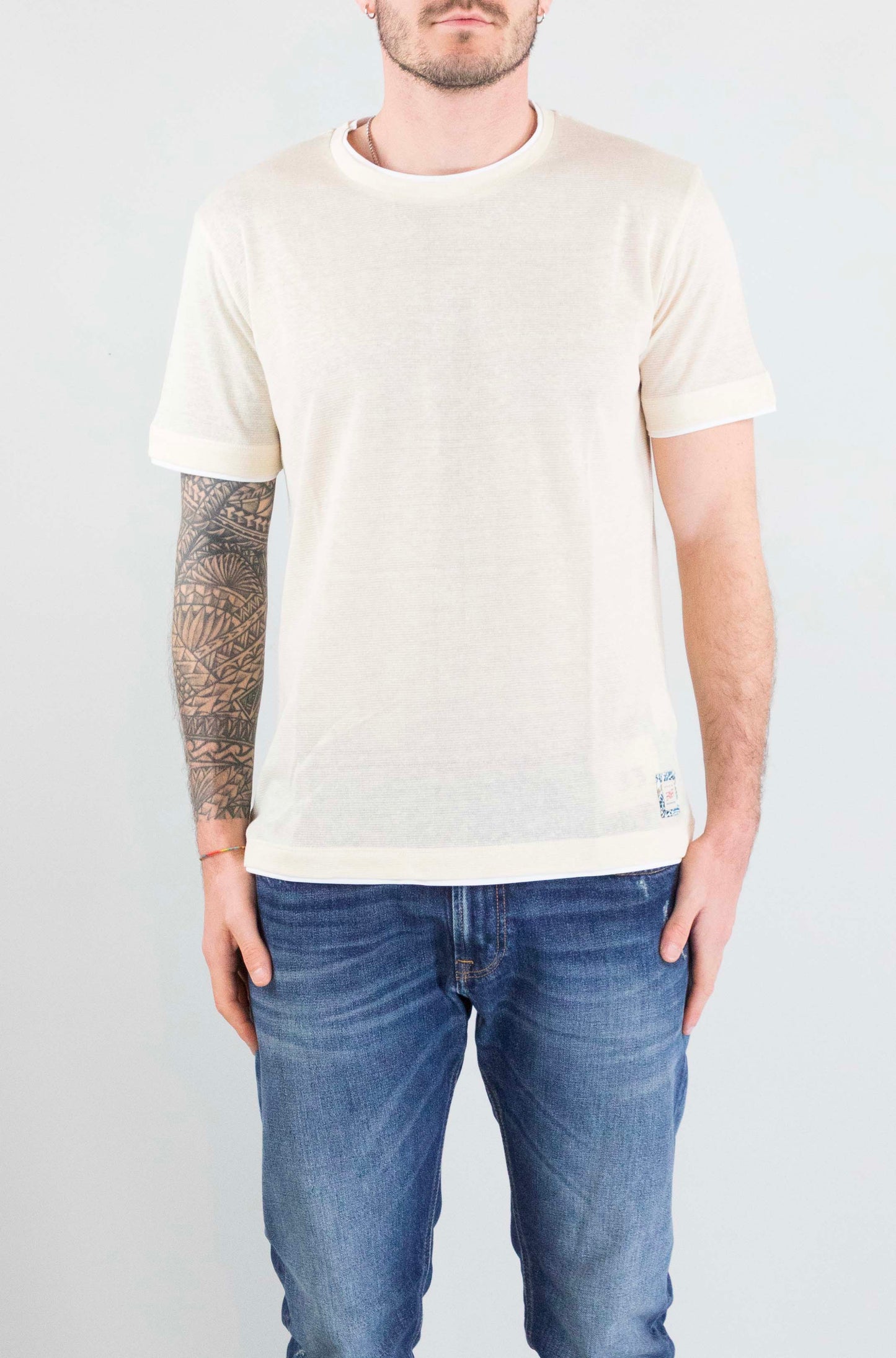 T-Shirt Bob Panna da Uomo lin vr0398