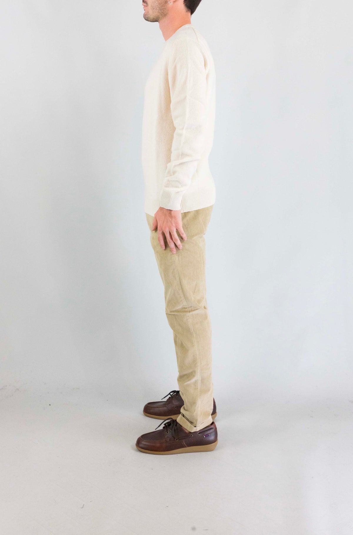 Maglia Mc2 Saint Barth Off White da Uomo regent lambswool