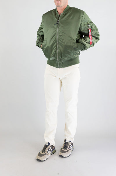 Giubbotto Alpha Industries Sage Green da Uomo f100101 ma-1 heritage
