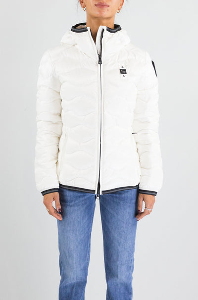 Giubbotto Blauer Bianco da Donna 5wbldc03095 006047 camelia