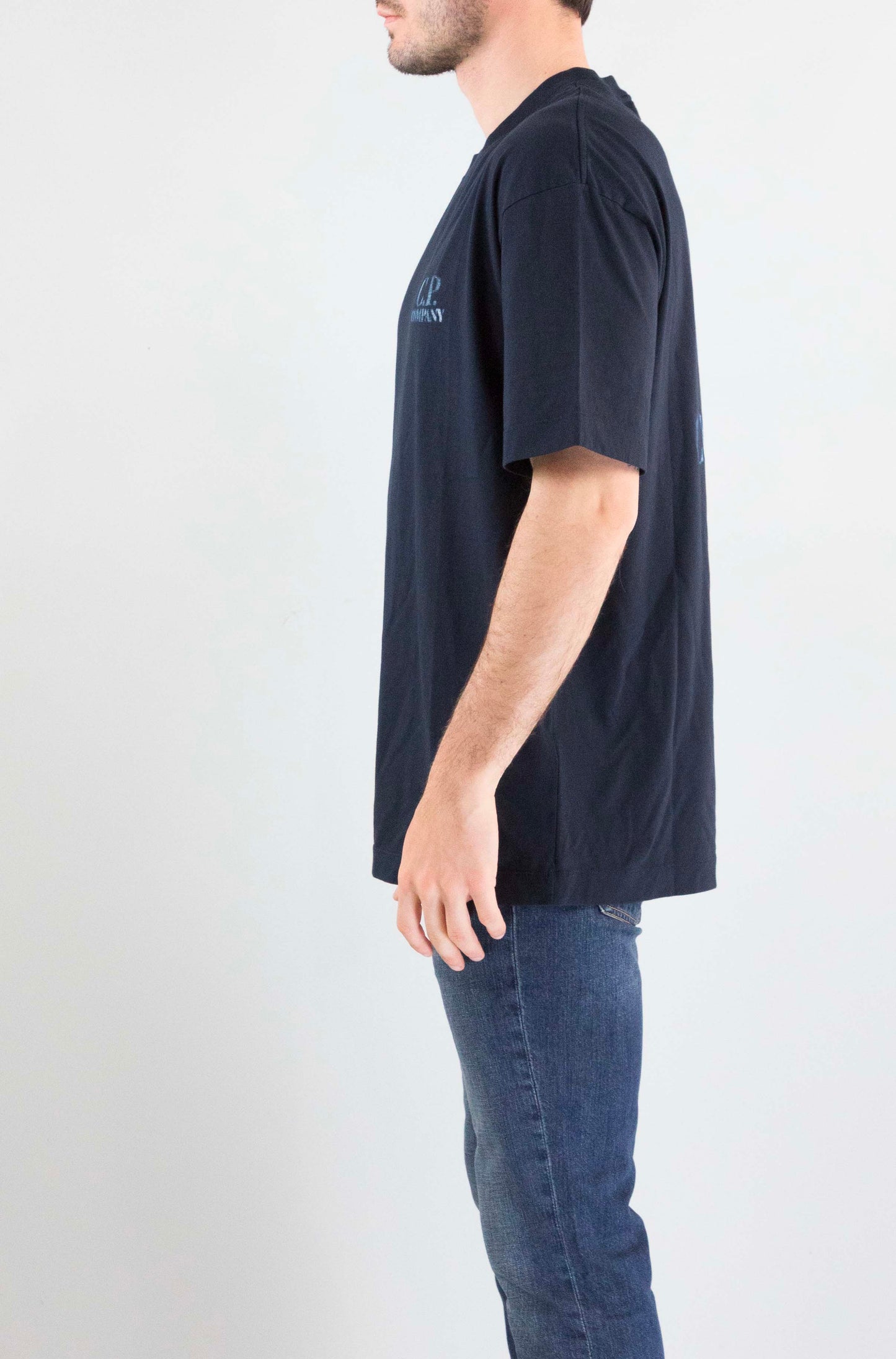 T-Shirt Cp Company Total Ecplise da Uomo 20cmts143a110579w
