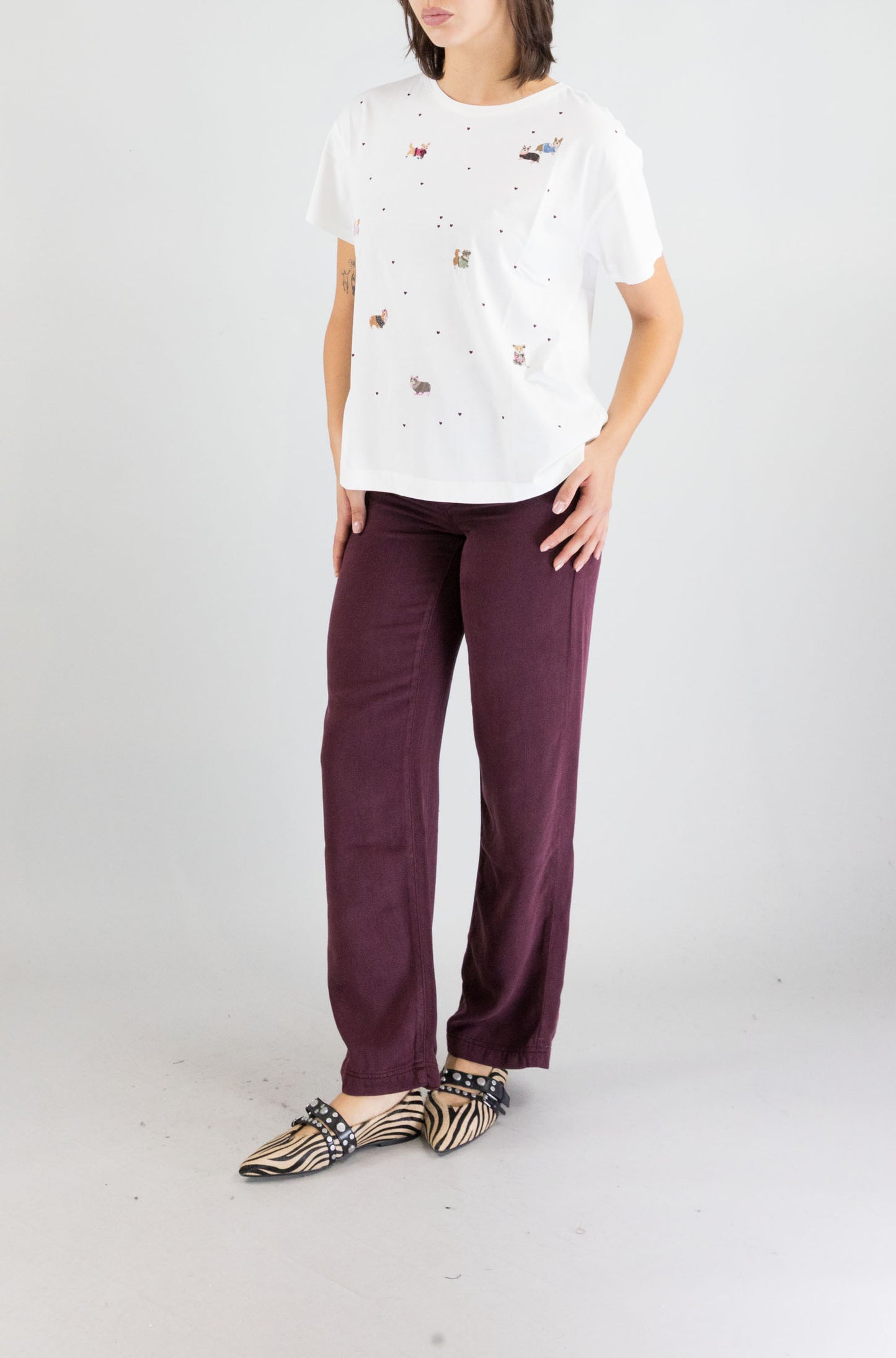 T-Shirt Des Petits Hauts Ecru da Donna fanelie