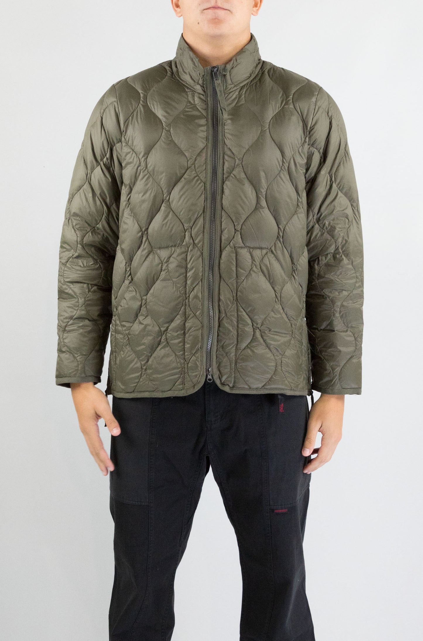 Giubbotto Taion Dark Olive da Uomo 102alszml1 military hi neck