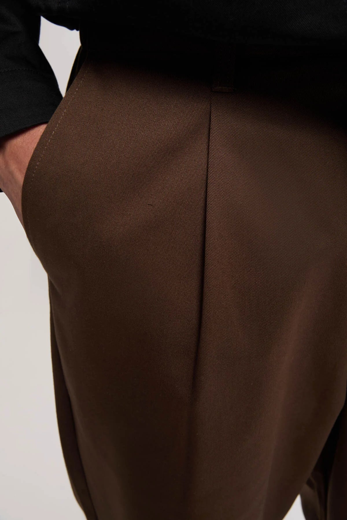 Pantalone Universal Overall Brown da Uomo ptf05 twill tuck tapered
