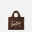 Borsa Mc2 Saint Barth Dark Leopard da Donna vanity mini teddy