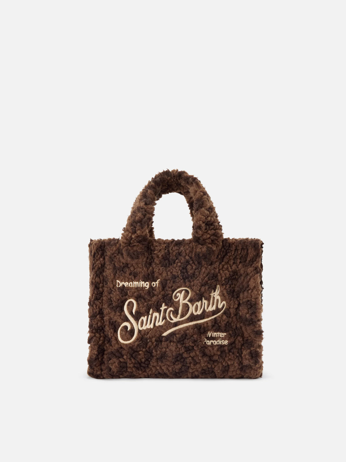 Borsa Mc2 Saint Barth Dark Leopard da Donna vanity mini teddy