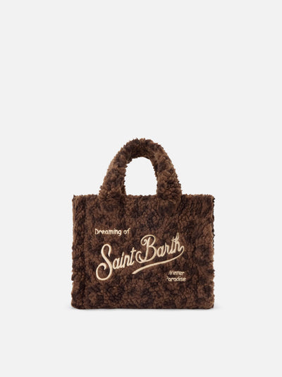 Borsa Mc2 Saint Barth Dark Leopard da Donna vanity mini teddy