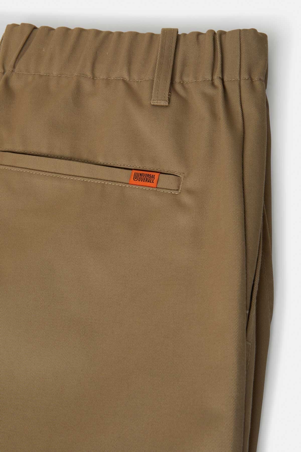 Pantalone Universal Overall C Beige da Uomo ptf05 twill tuck tapered