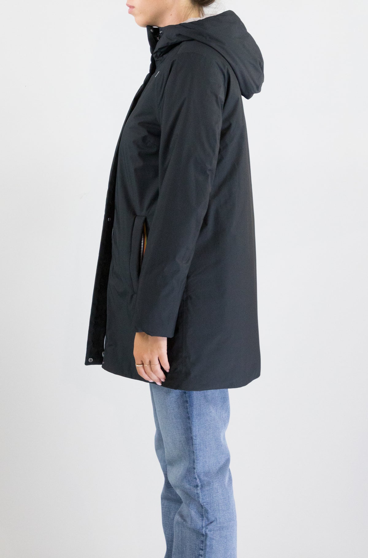 Giubbotto Kway Black Pure Gray da Donna k8144cw sophie twill soft beaver