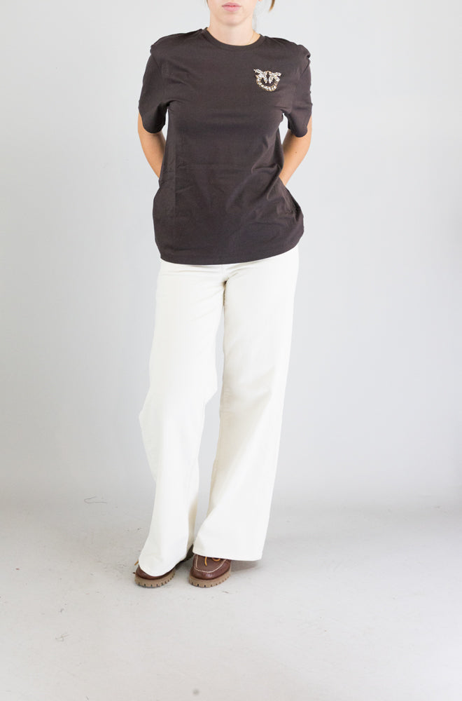 T-Shirt Pinko Marrone da Donna strepitoso