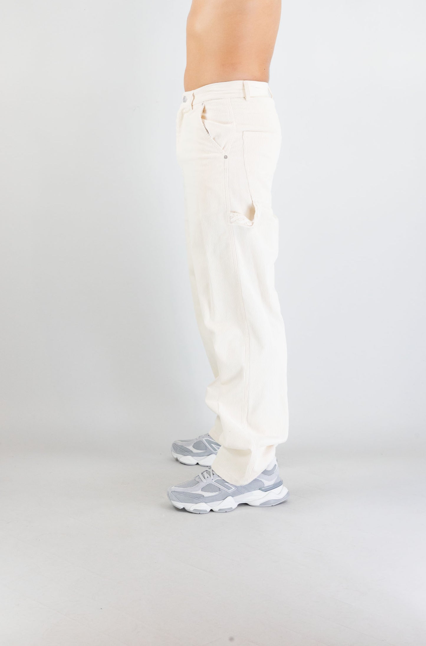 Pantalone Drole De Monsieur Ecru da Uomo pantalon baggy velours bp198 co224