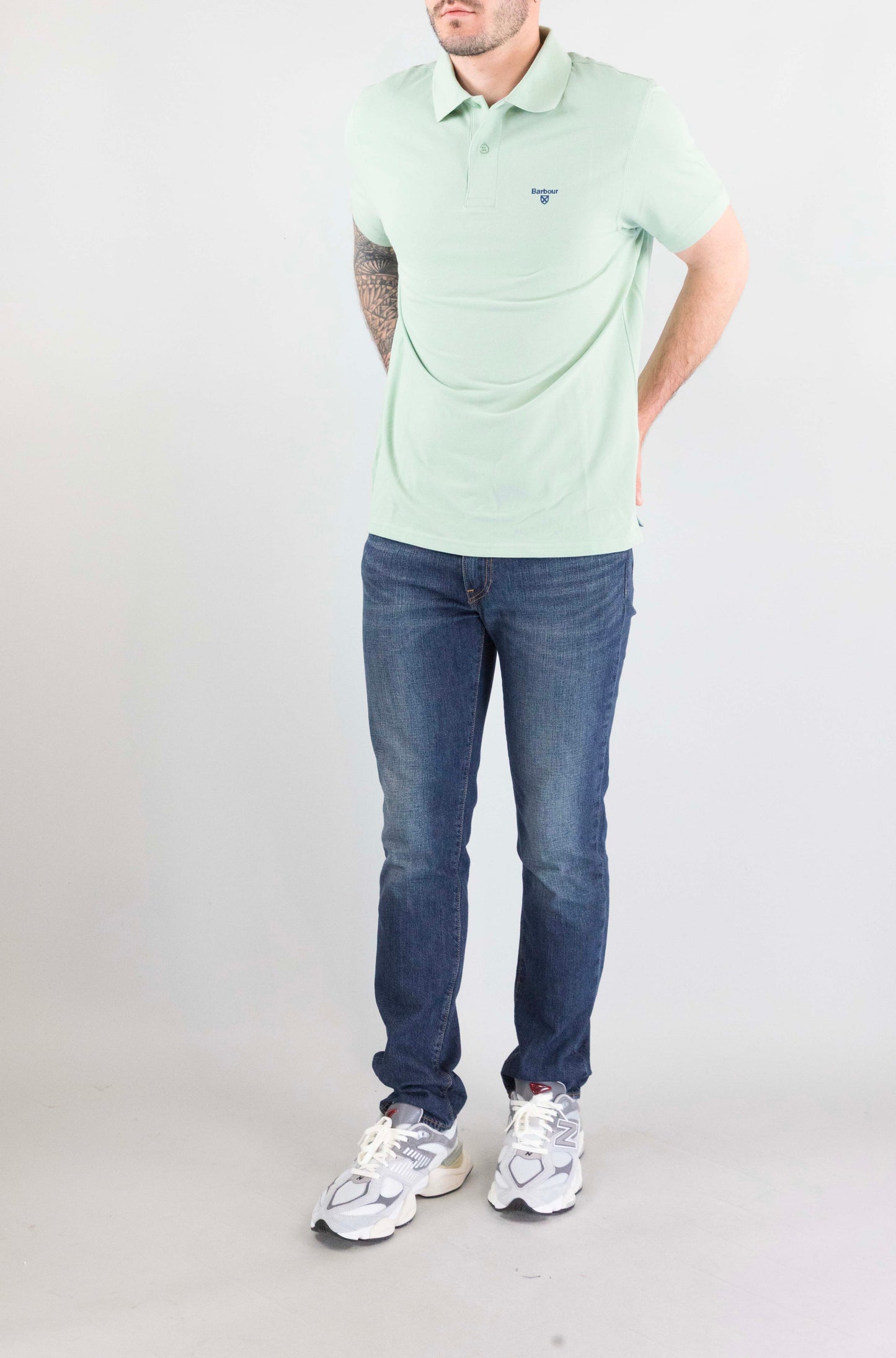 Polo Barbour Gn12 da Uomo mml1367 sports