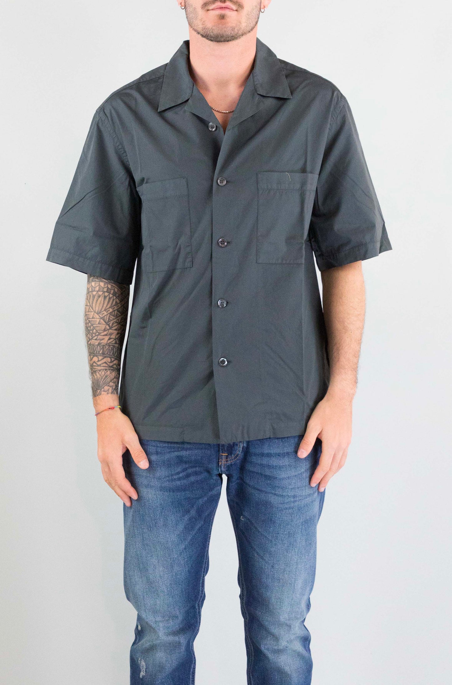 Camicia Barena Piombo da Uomo cau5460 2383 solana bagio