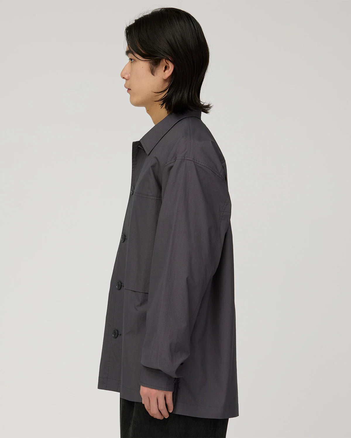 Camicia Snow Peak Charcoal da Uomo cotton ripstop