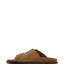 Scarpa  Alohas Suede Tan da Donna alba