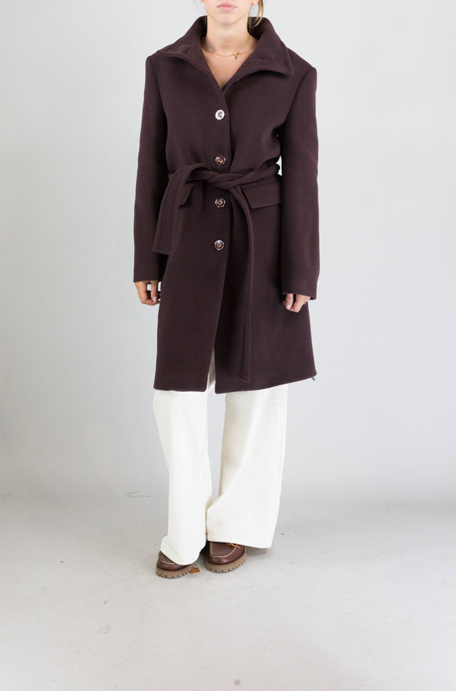 Cappotto Pinko Bordeaux da Donna citiso
