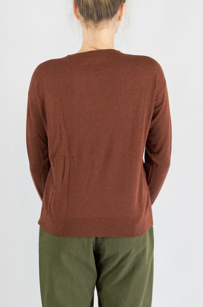 Maglia Nice Things Chestnut da Donna wkx037