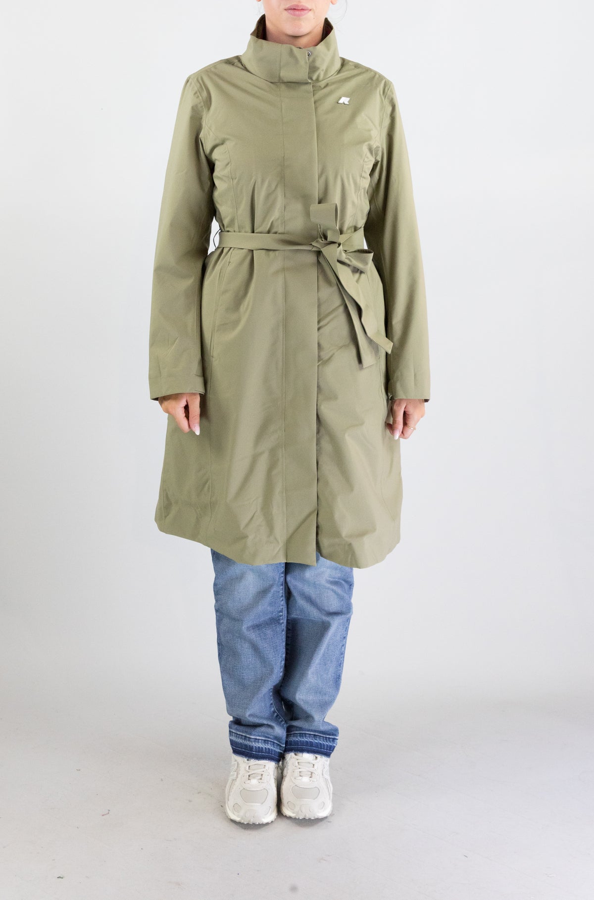 Giubbotto Kway Green Army Red da Donna k2161cw miranda 3in1