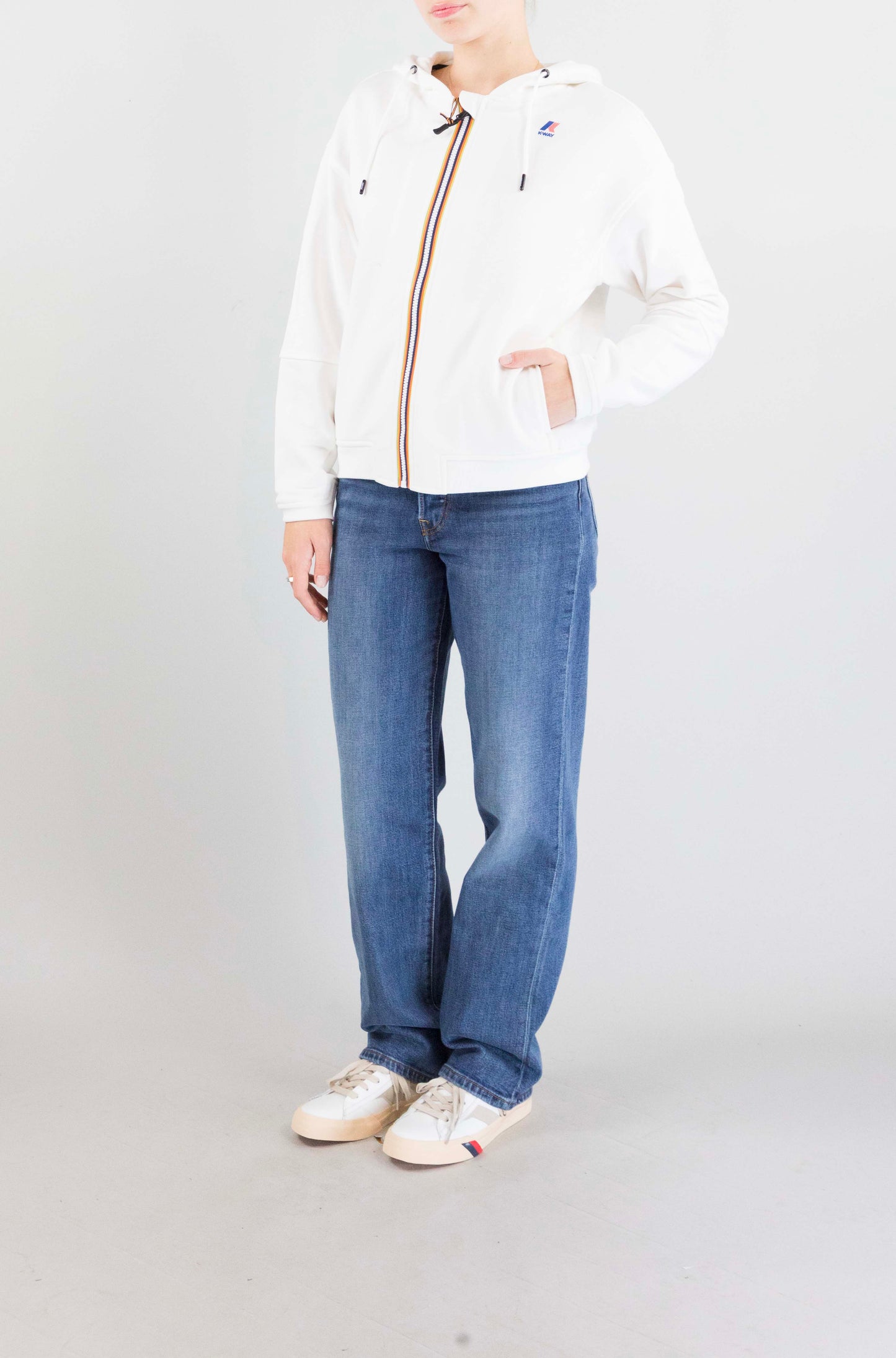 Felpa Kway 001 White da Donna k4146gw lara