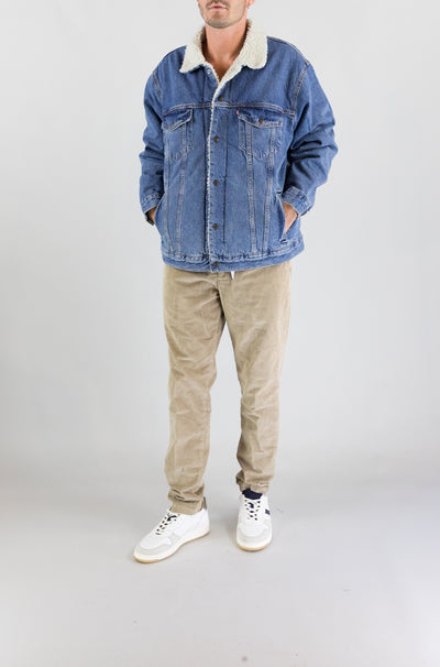 Giubbotto Levis  Denim da Uomo a578400440 relaxed fit sherpa trkr