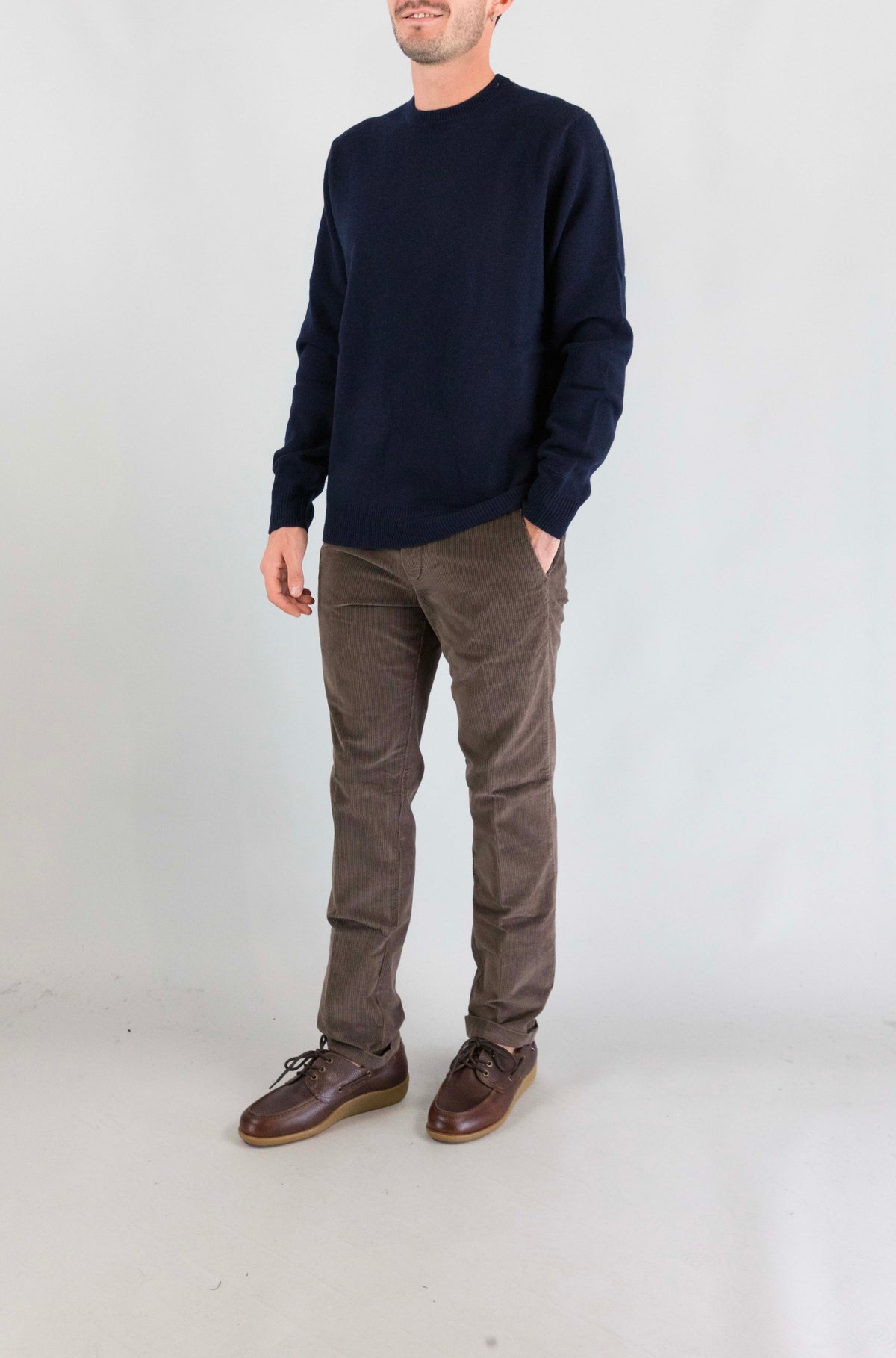 Maglia Mc2 Saint Barth Night Blue da Uomo regent lambswool