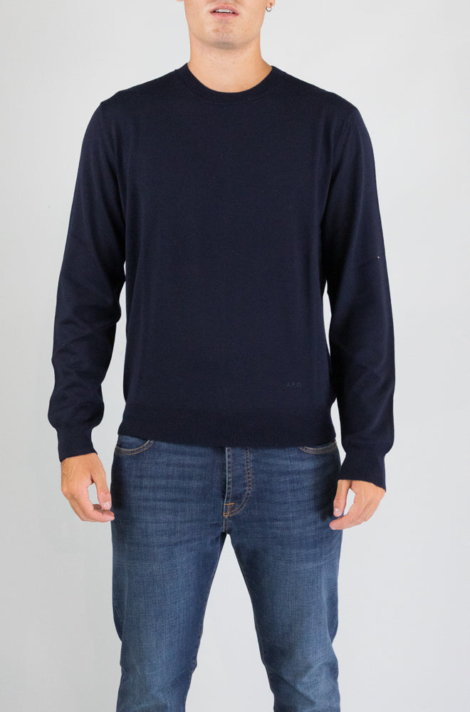 Maglia Apc Dark Navy da Uomo wvawm h23483 matthieu