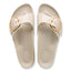 Scarpa Birkenstock Shine Oyster da Donna 1031823 arizona big buckle hex