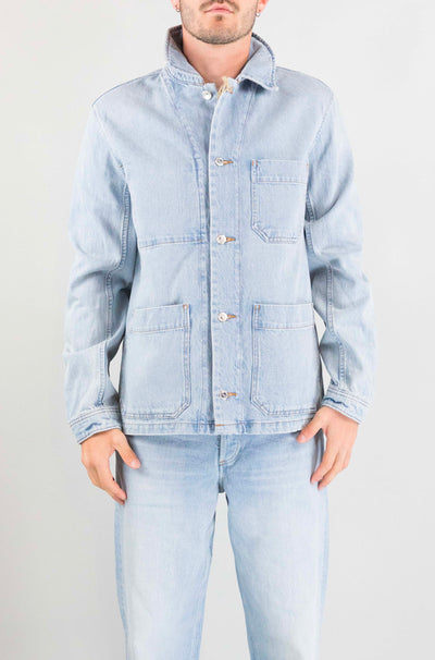 Giubbotto Apc Blu Clair da Uomo h32074 veste new rodney