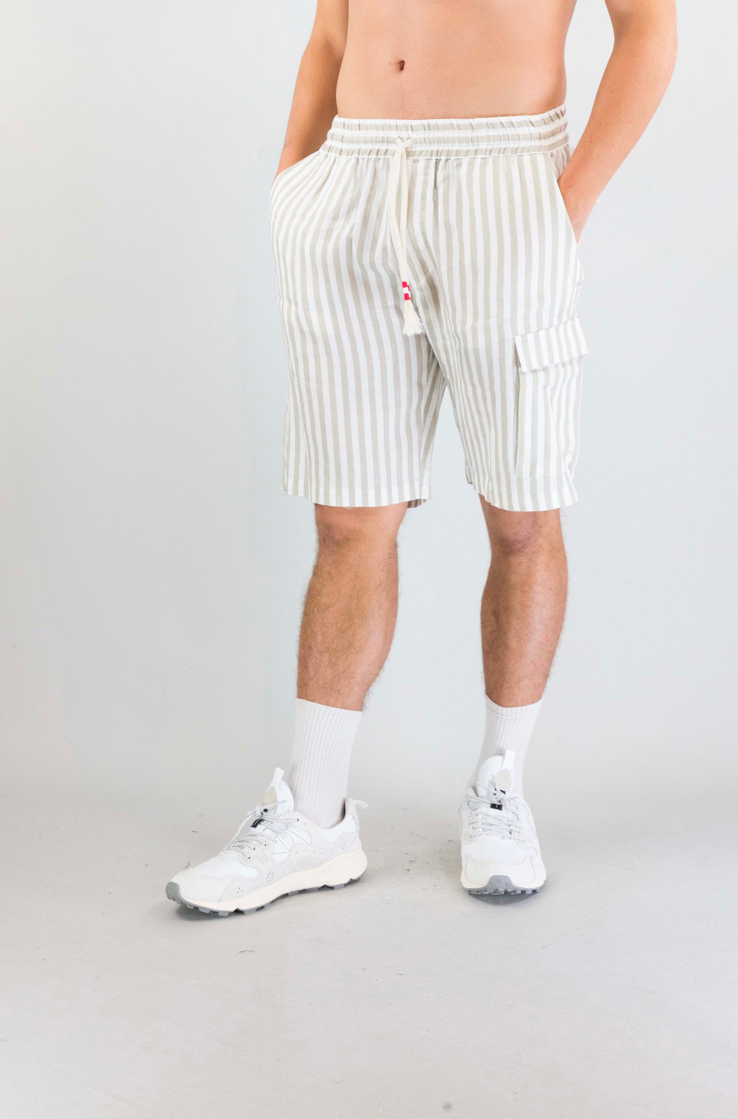 Pantalone Mc2 Saint Barth Linen Stripe da Uomo mareseille