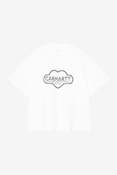T-Shirt Carhartt Wip White da Donna i036380 cloud heart