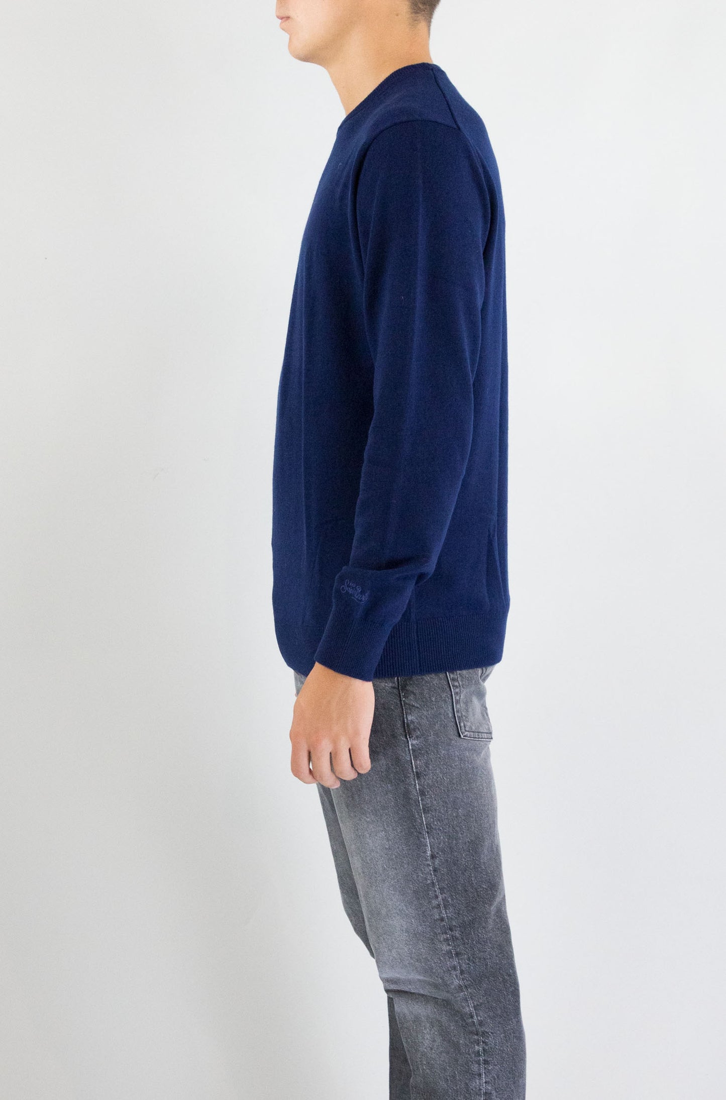 Maglia Mc2 Saint Barth Blue Navy da Uomo regent merinocash