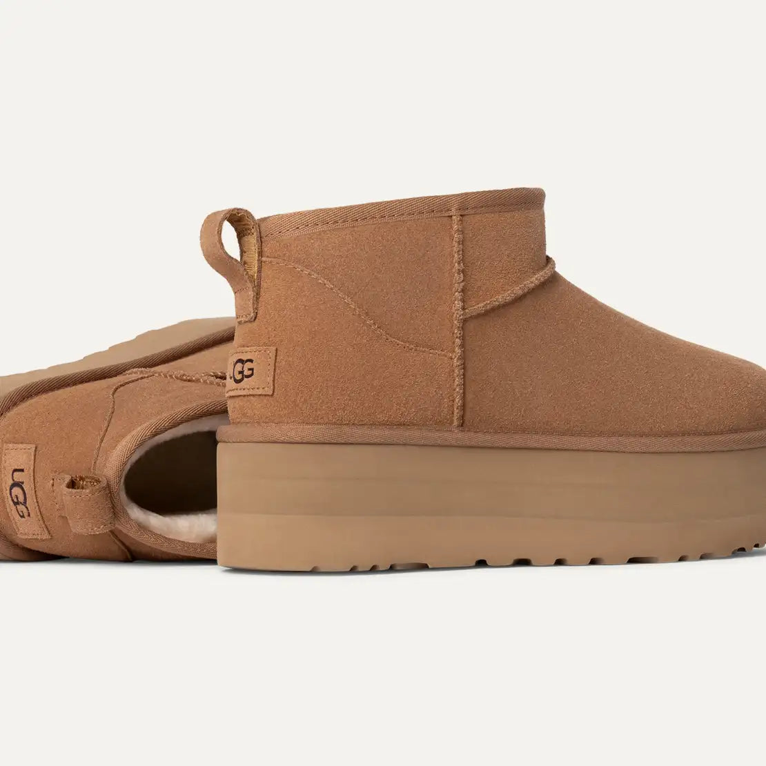 Scarpa Ugg Chestnut da Donna 1135092 classic ultra mini platform