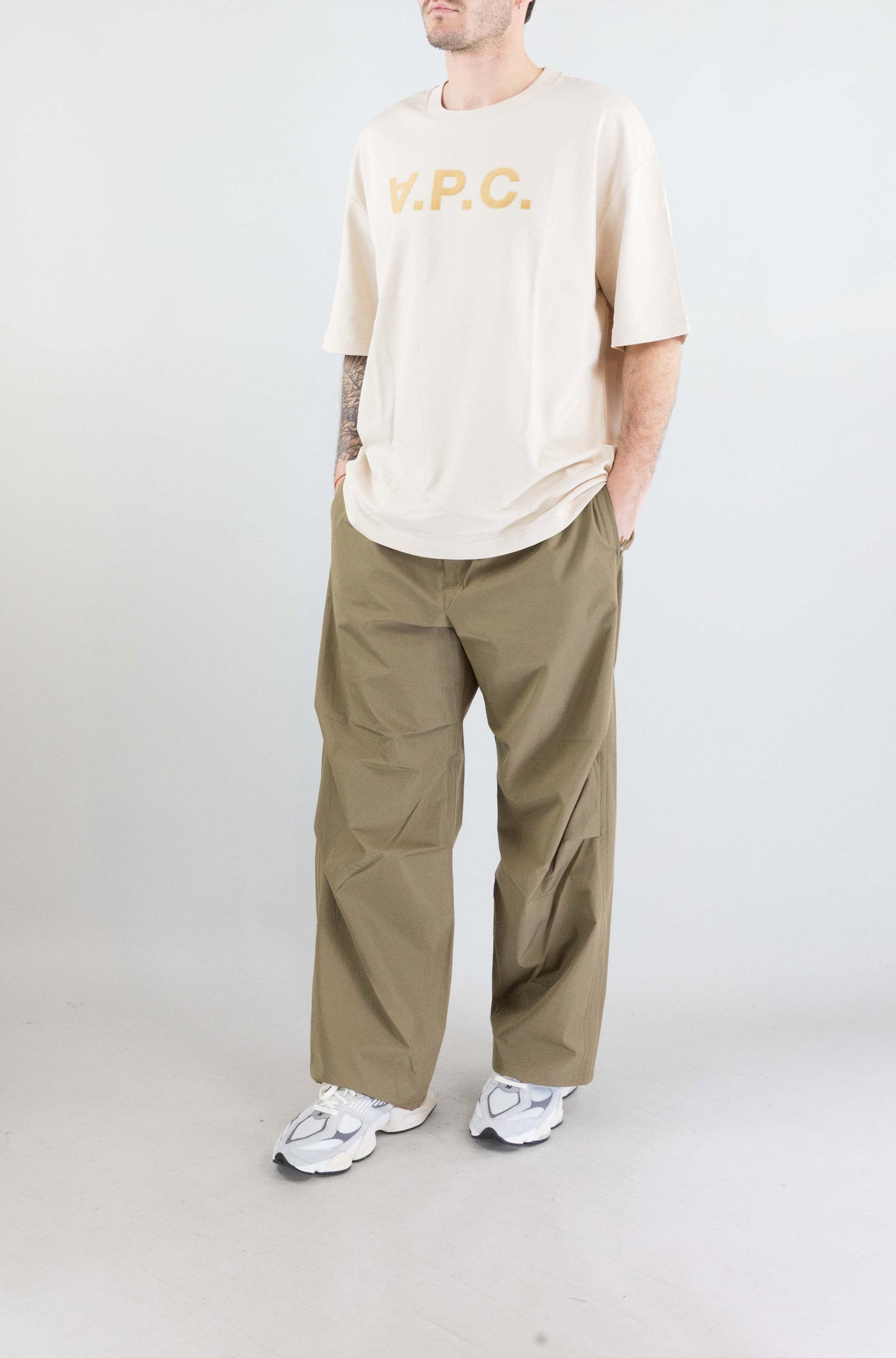 T-Shirt Apc Ecru da Uomo cohlr m26385