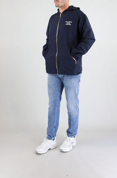 Giubbotto Drole De Monsieur Navy da Uomo veste capuche slogan jt250 pl168