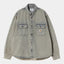 Giubbotto Carhartt Wip Smithdown da Uomo i035821 blue/leather