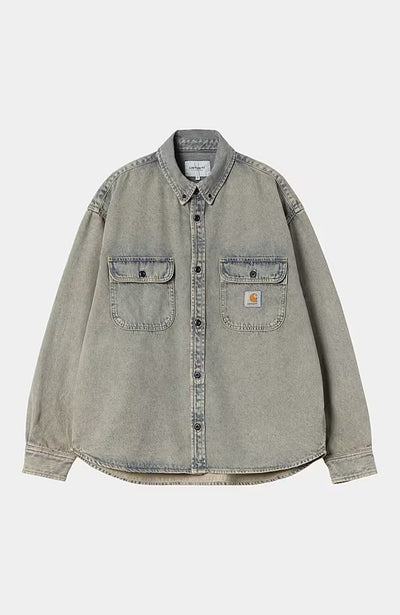Giubbotto Carhartt Wip Smithdown da Uomo i035821 blue/leather