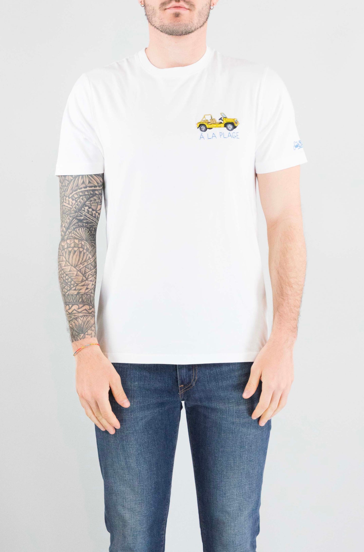 T-Shirt Mc2 Saint Barth 04323 A La Plage da Uomo portofino