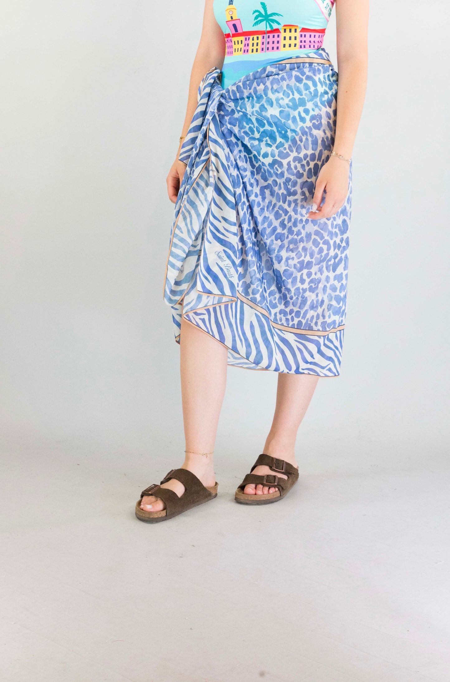 Pareo Mc2 Saint Barth 09731 Silk Voile da Donna thaiti
