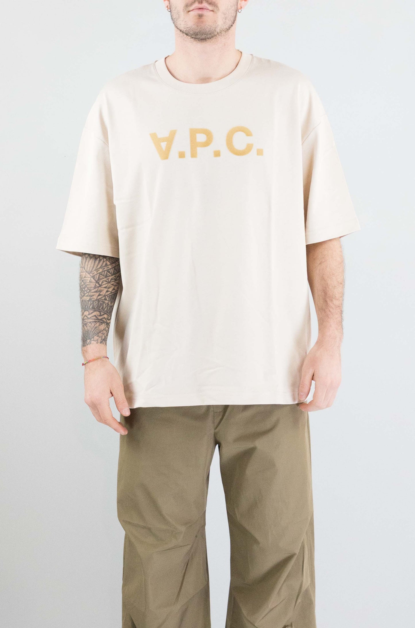 T-Shirt Apc Ecru da Uomo cohlr m26385